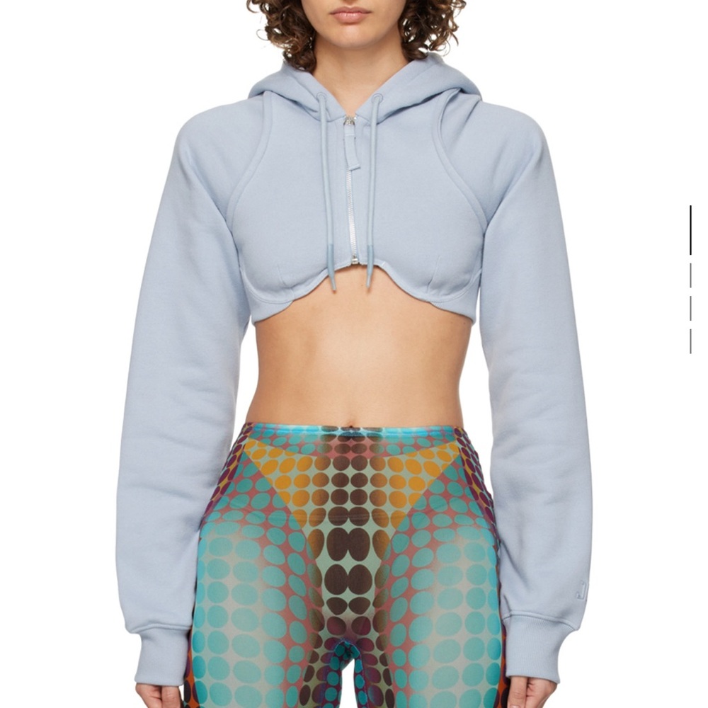 Jean Paul Gaultier Light Blue Cropped Sweater